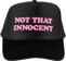 Welcome Britney Spears Innocent Puff-Print Trucker Hat - black - front