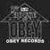 Obey House Of Obey Records T-Shirt - black - reverse detail