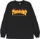 Thrasher Flame L/S T-Shirt - black