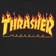 Thrasher Flame L/S T-Shirt - black - front detail