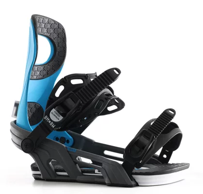 Bent Metal Bolt Snowboard Bindings 2025 - grey/blue