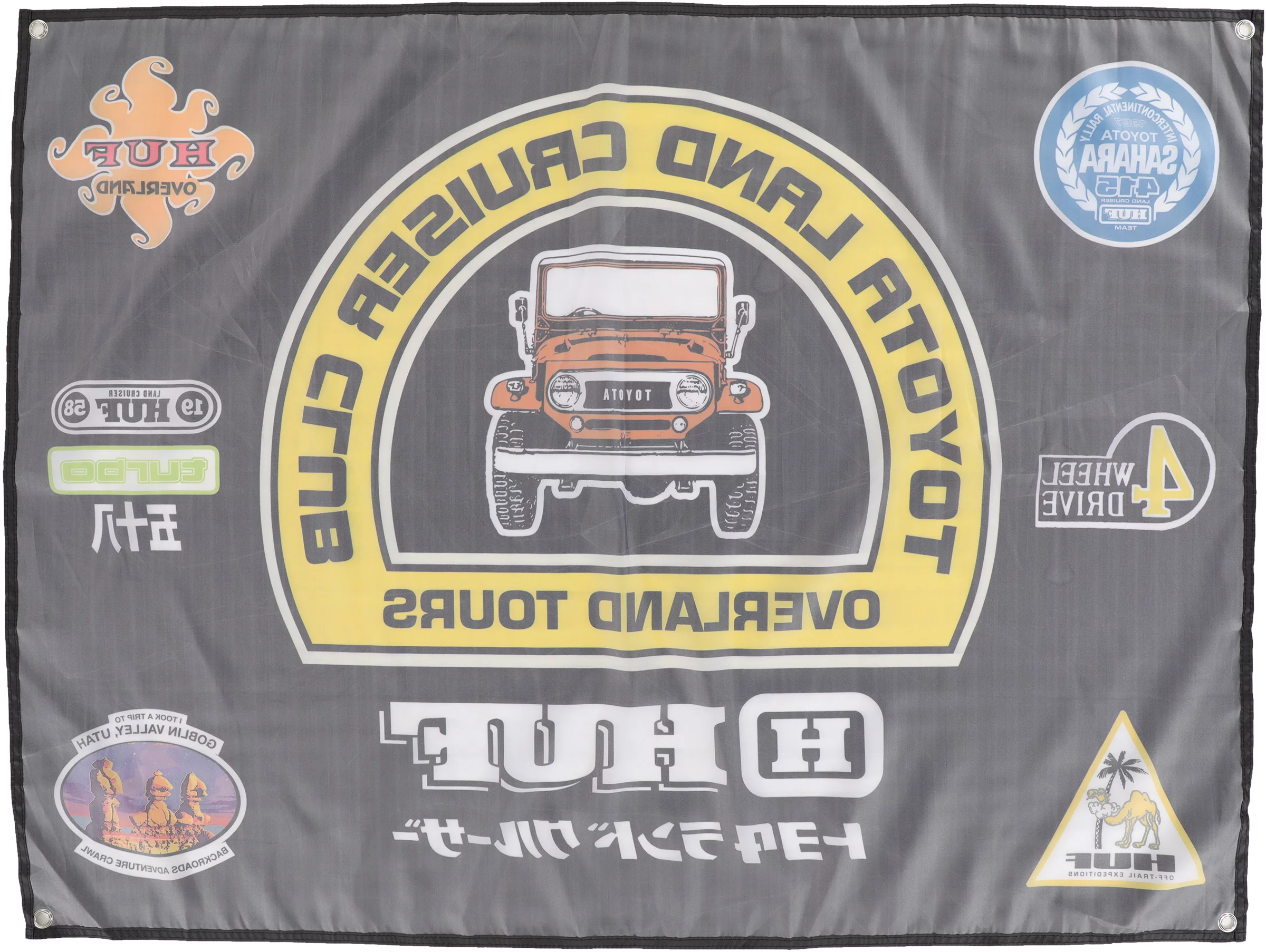 HUF Toyota Land Cruiser Overland Touring Banner - black