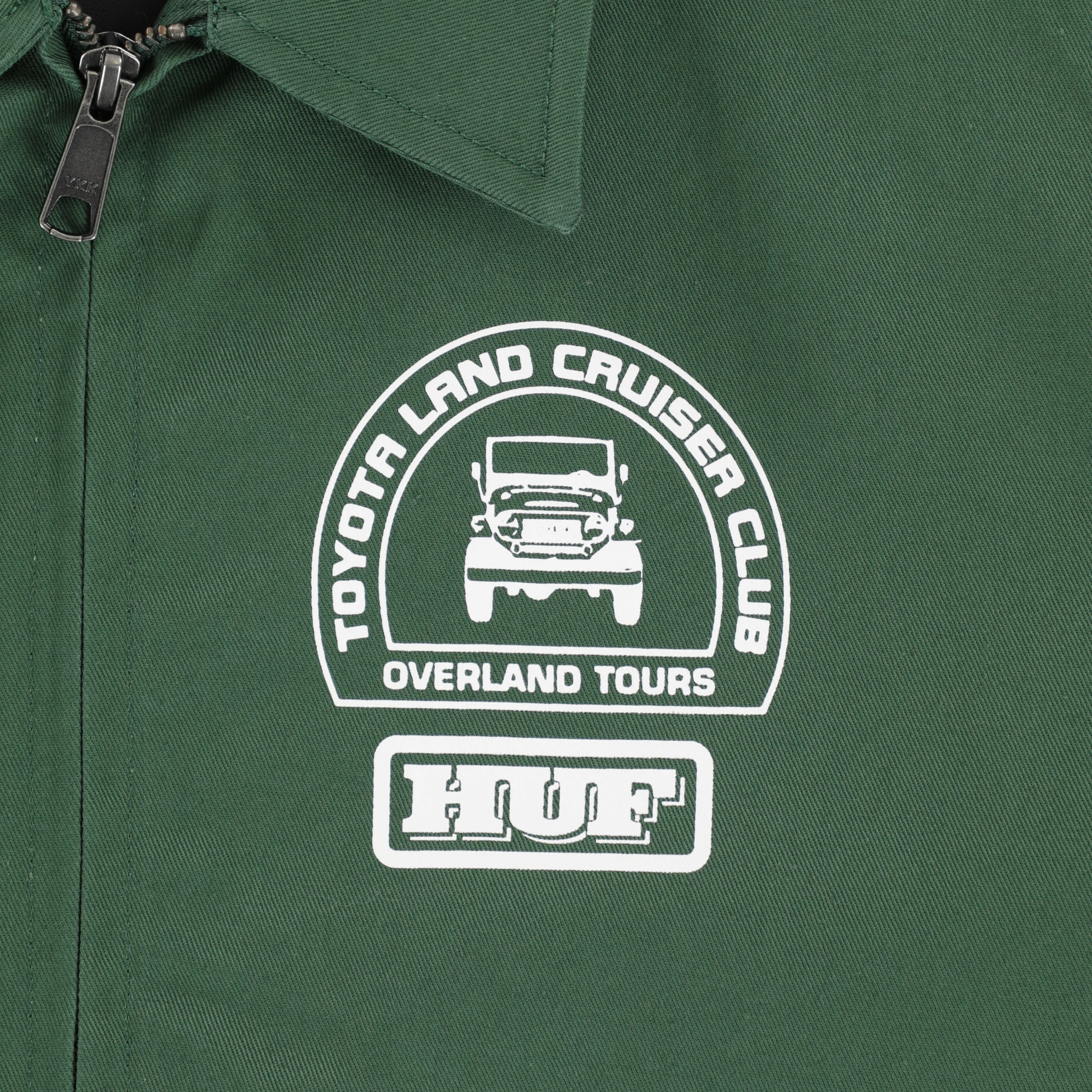 HUF Toyota Land Cruiser Parts & Service Jacket - forest