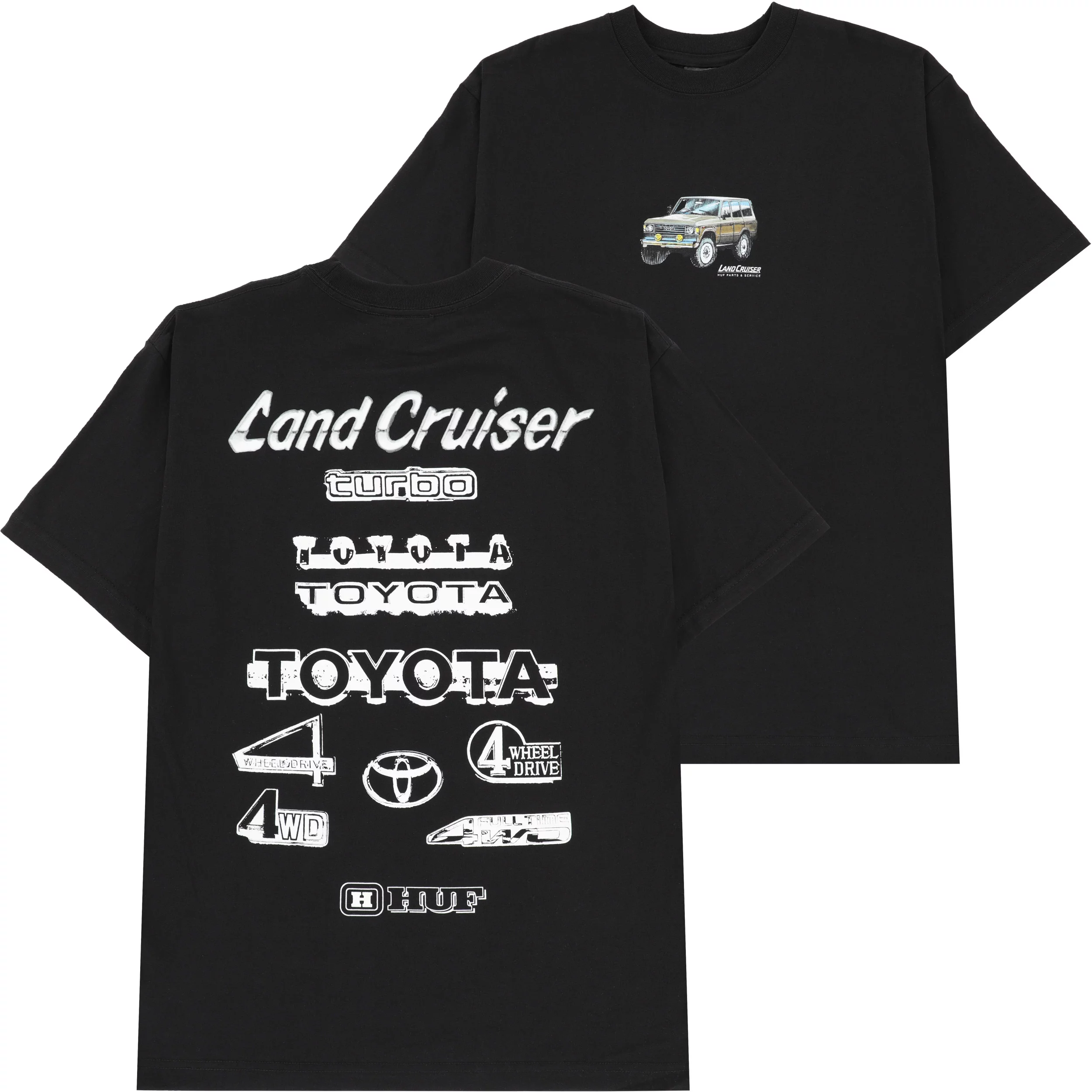 HUF Toyota Land Cruiser Rosetta T-Shirt - black | Tactics