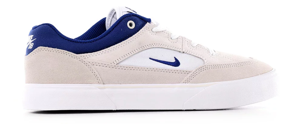Nike SB Malor Skate Shoes white/deep royal blue-platinum tint
