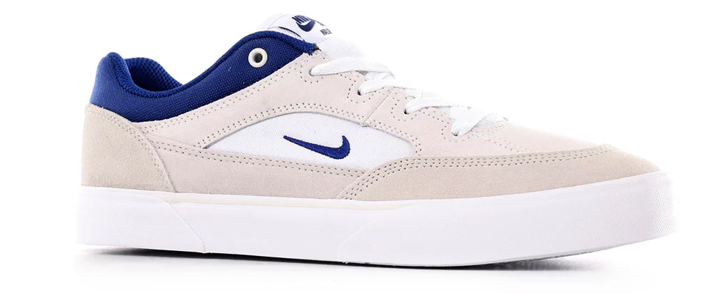 Nike SB Malor Skate Shoes white/deep royal blue-platinum tint