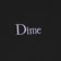 Dime Classic Small Logo T-Shirt - black - front detail
