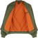Brixton Dillinger Flight Bomber Jacket - cypress green - open