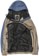 Volcom Longo 20k Pullover Jacket - chestnut brown - open