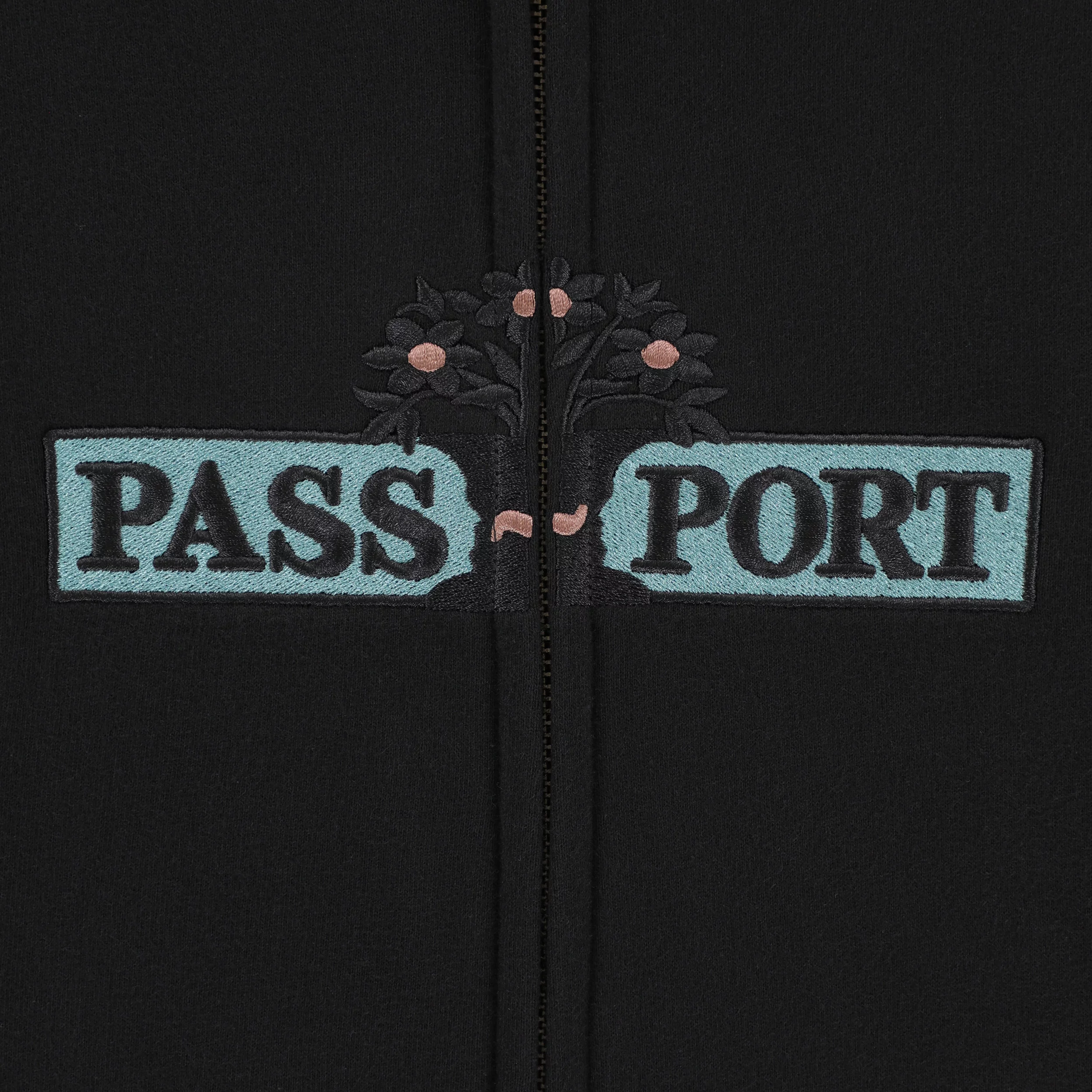 Passport House Plant Organic Zip Hoodie - black | Tactics