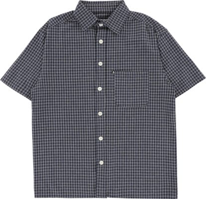 Passport Workers Check S/S Shirt - navy - view large