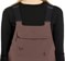 Volcom Women's Creston 3D Stretch Bib Overall Insulated Pants - mahogany - front detail