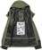 Volcom Women's DLM GORE-TEX Jacket - ivy - open