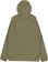 Burton Crown Weatherproof Fleece Hoodie - forest moss - reverse