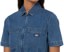 Dickies Women's Houston Denim Coverall Pants - classic blue - front detail