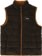 Patagonia Reversible Cotton Down Vest Jacket - shelter brown - inside