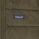 Patagonia Reversible Cotton Down Vest Jacket - basin green - inside detail