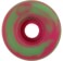 Snot Wide Boys Skateboard Wheels - green/pink swirl (95a) - reverse