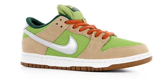 Nike SB Dunk Low Pro SB Skate Shoes - sesame/metallic silver-pear-fir-sail-lt british tan