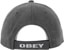 Obey Pigment Wicked World Velcro Strapback Hat - pigment black multi - reverse