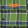 Anti-Hero Basic Eagle Flannel Jacket - green/blue multi-orange - front detail