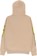 Krooked Bird Lightening Sleeve Hoodie - sandstone/yellow-black - reverse