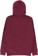 Real Muni Embroidered Zip Hoodie - maroon/khaki - reverse