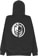 Spitfire Yin Yang Zip Hoodie - charcoal/black-white - reverse