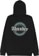 Thunder Worldwide Zip Hoodie - black/grey-green - reverse