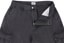 Obey Bigwig Cargo Jeans - black faded wash - open