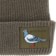 Anti-Hero Lil Pigeon Label Beanie - brown - front detail