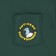 Anti-Hero Pigeon Round Pocket T-Shirt - forest green - front detail