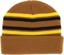 Krooked Bird Lightening Beanie - tan/yellow/black - reverse