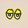 Krooked Eyes LG L/S T-Shirt - sand/yellow-black-white - front detail