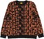 There Torn Jacquard Knit Sweater - black/brown