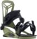 Union Flite Pro Snowboard Bindings 2025 - olive green - reverse