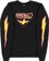 Krooked Bird Lightening Sleeve Crew Sweatshirt - black/yellow-magenta - alternate