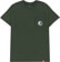 Spitfire Yin Yang Pocket T-Shirt - forest green/black-white - front