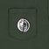 Spitfire Yin Yang Pocket T-Shirt - forest green/black-white - front detail