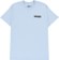 Krooked Moonsmile Raw T-Shirt - light blue/black - front