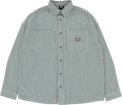 Dickies Hickory L/S Shirt - lincoln green - view large