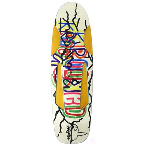Krooked Gonz Baby Beamer 10.12 Skateboard Deck - yellow