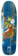 Krooked Sandoval Running Wild 9.81 Wheel Wells Skateboard Deck - blue