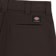 Dickies Jamie Foy Loose Straight Fit Pants - dark brown - reverse detail