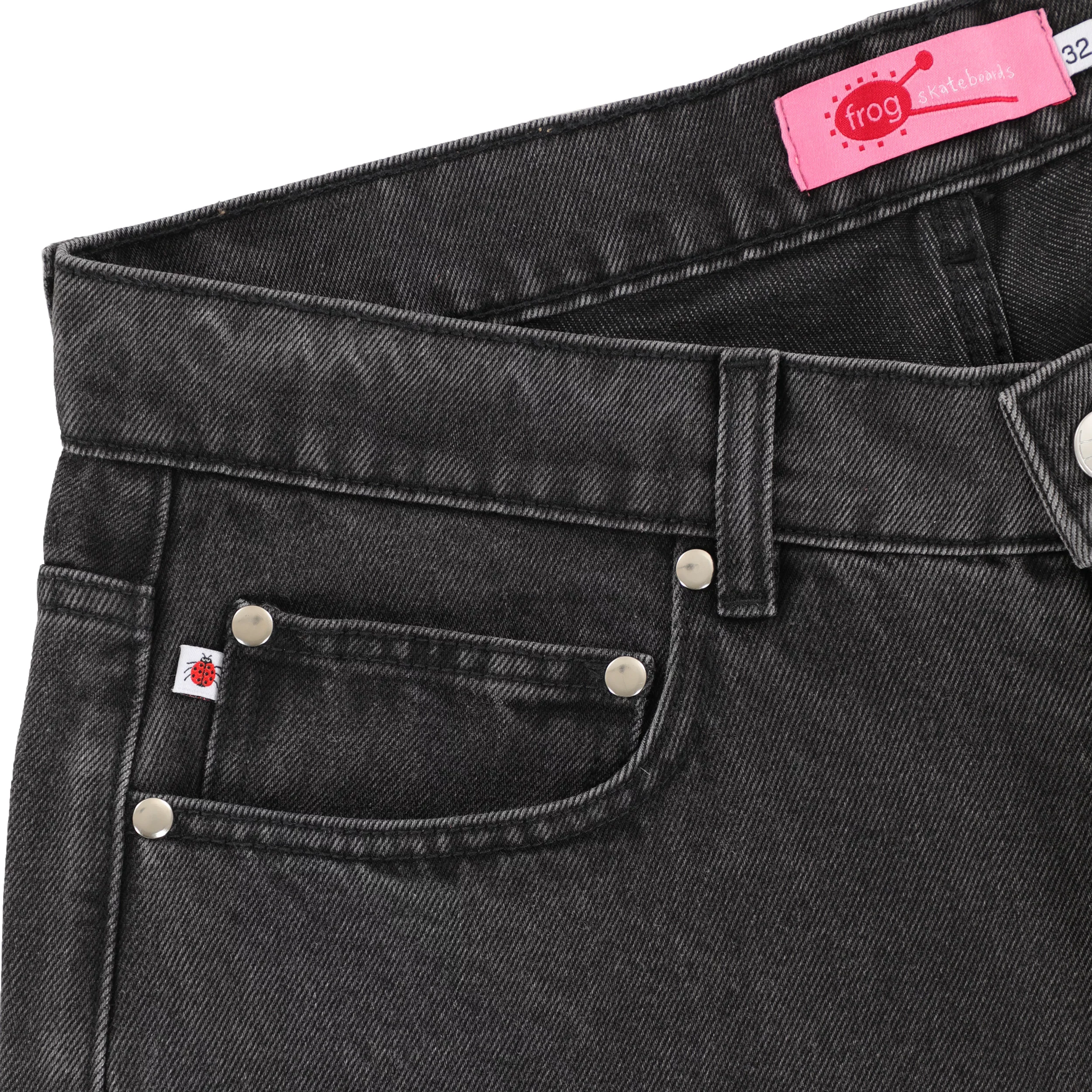 パンツ FROG FIVE POCKET DENIM BROWN 34 Frog Five Pocket Denim Jeans - washed black | Tactics