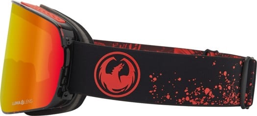 Dragon NFX2 Goggles + Bonus Lens - kaiju/lumalens red ion +