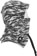 Burton Burke Hood Face Mask - zebra camo - side