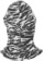 Burton Burke Hood Face Mask - zebra camo - reverse