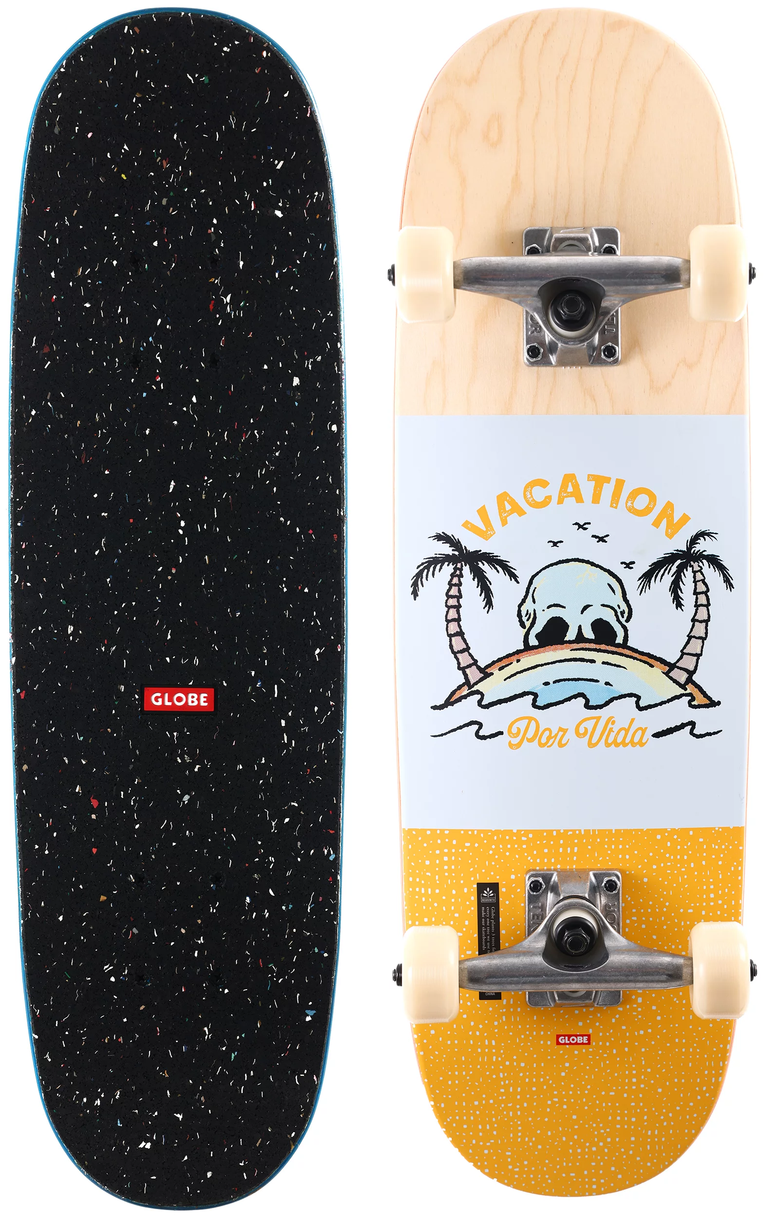 Globe Kids Softie 7.9 Soft Top Complete Skateboard - natural/pora