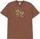 Polar Skate Co. Boogers T-Shirt - walnut